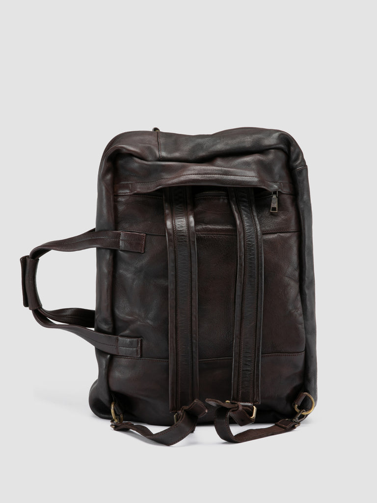 HELMET 056 - Borsa Weekender in Pelle Marrone
