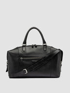JULES 006 - Black Leather Travel Bag