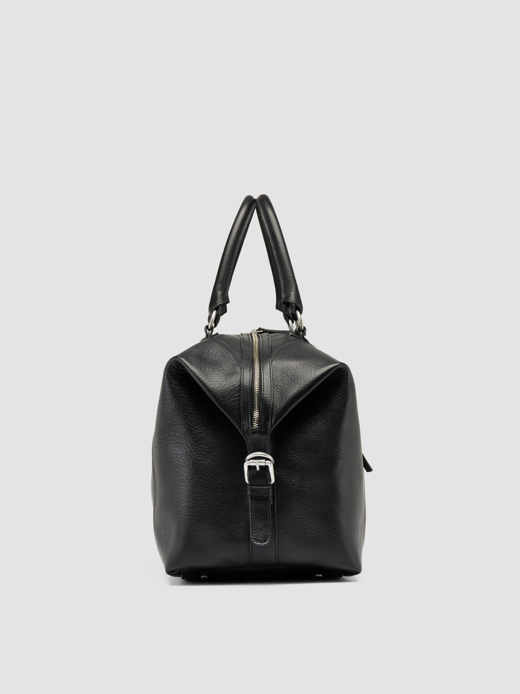 JULES 006 - Black Leather Travel Bag