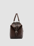 JULES 006 - Borsa da Viaggio in Pelle Marrone - thumb image 3,side view