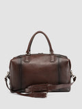 JULES 006 - Borsa da Viaggio in Pelle Marrone - thumb image 4,side view