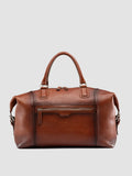 JULES 006 - Brown Leather Travel Bag - thumb image 1,side view