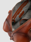 JULES 006 - Brown Leather Travel Bag - thumb image 6,side view