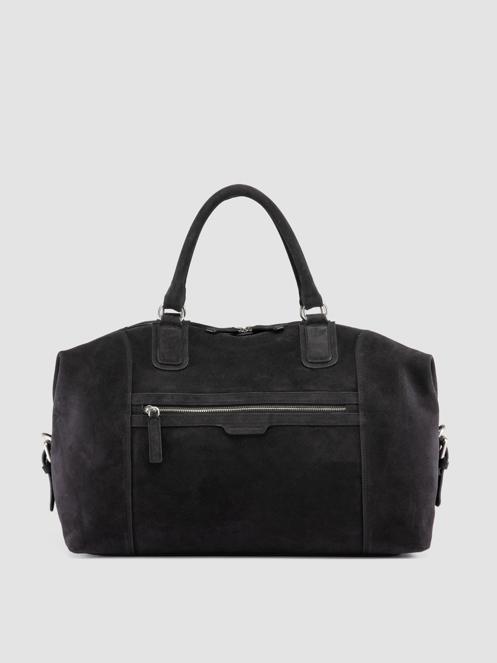 JULES 006 - Braune Reisetasche aus Wildleder - image 3,side view
