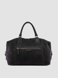 JULES 006 - Braune Reisetasche aus Wildleder - thumb image 3,side view