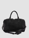 JULES 006 - Black Suede Travel Bag - thumb image 5,side view