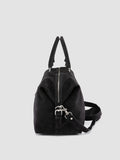 JULES 006 - Black Suede Travel Bag - thumb image 6,side view