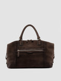 JULES 006 - Brown Suede Travel Bag - thumb image 3,side view