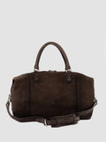JULES 006 - Brown Suede Travel Bag - thumb image 5,side view