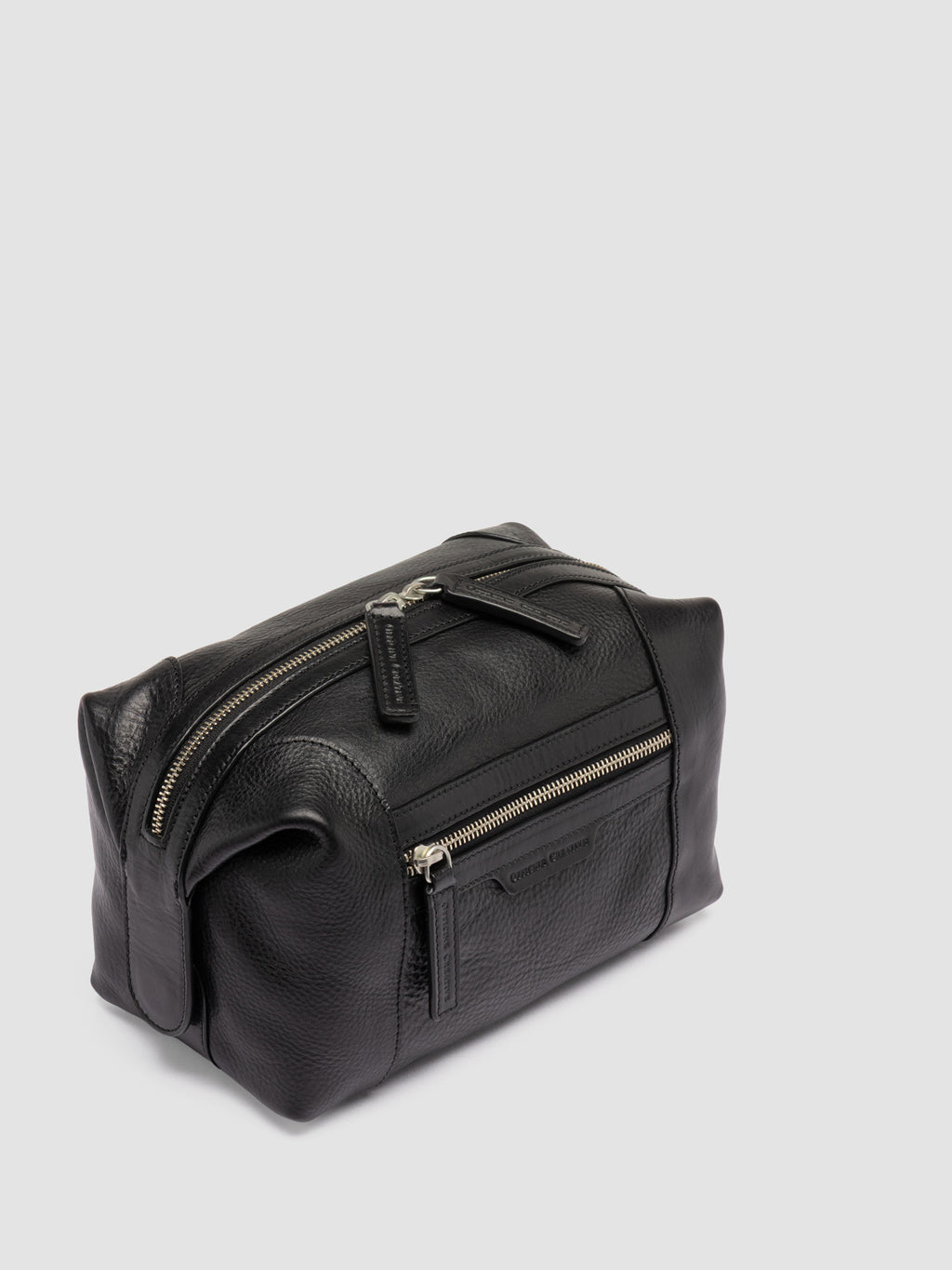 JULES 008 - Black Leather Pouch - image 2,side view