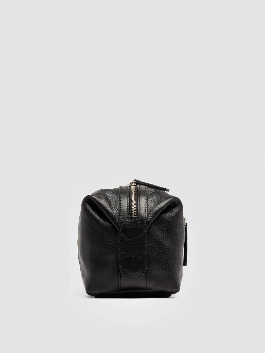 JULES 008 - Black Leather Pouch - image 3,side view