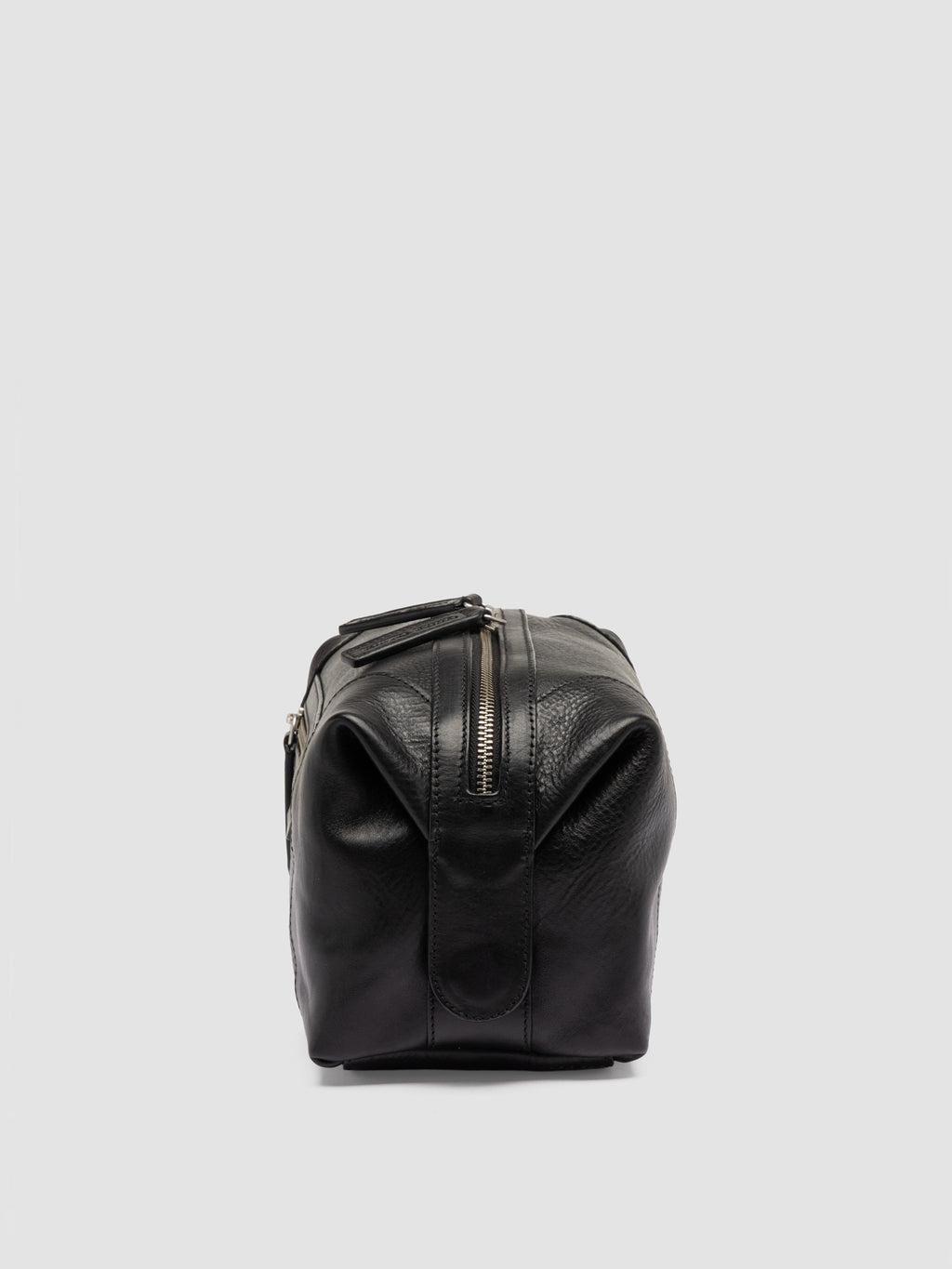 JULES 008 - Black Leather Pouch - image 5,side view