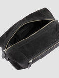 JULES 008 - Black Suede Pouch - thumb image 6,side view
