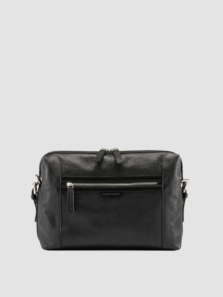 JULES 009 - Black Leather Briefcase