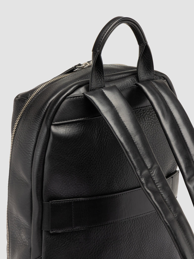JULES 012 - Black Leather Backpack