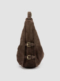 JULIE 015 - Brown Suede Shoulder Bag - thumb image 5,side view