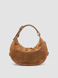 JULIE 016 - Borsa a Spalla in Pelle Scamosciata Marrone - thumb image 1,side view