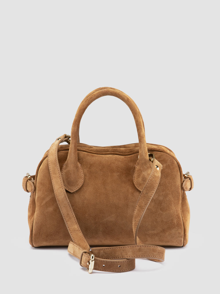 JULIE 020 - Brown Suede Handle Bag