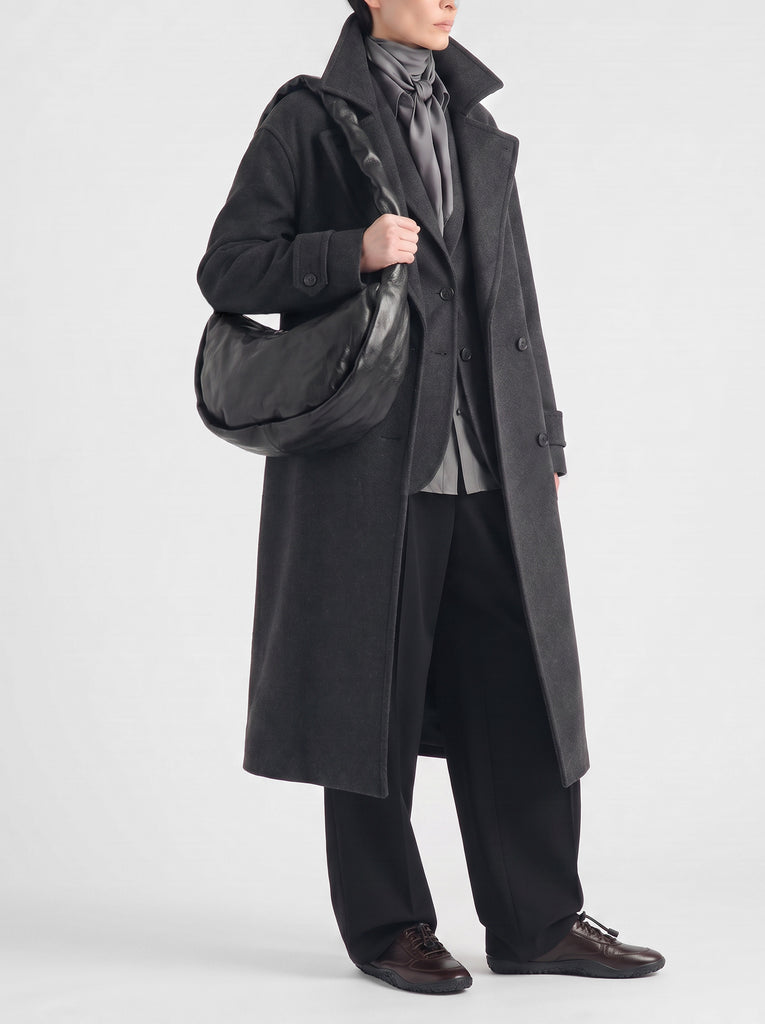BOLINA 046 - Black Leather Crossbody Bag-hover