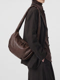 BOLINA 046 - Brown Leather Crossbody Bag - thumb image 2,side view