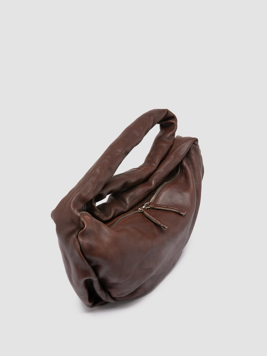 BOLINA 046 - Braune Umhängetasche aus Leder - image 2,side view