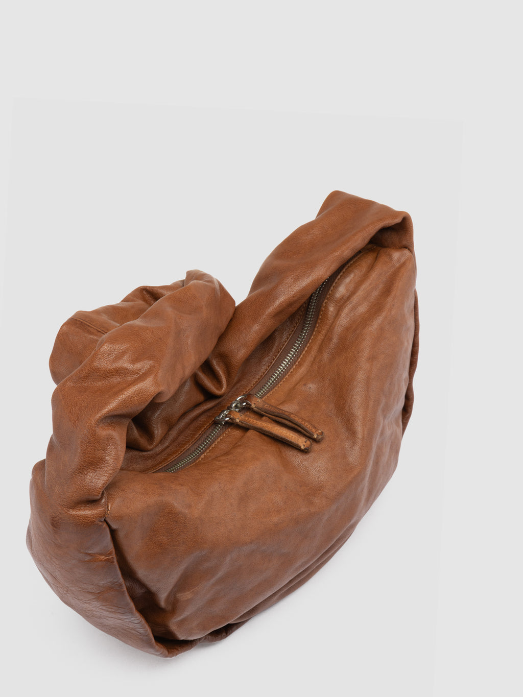 BOLINA 046 - Braune Umhängetasche aus Leder - image 2,side view