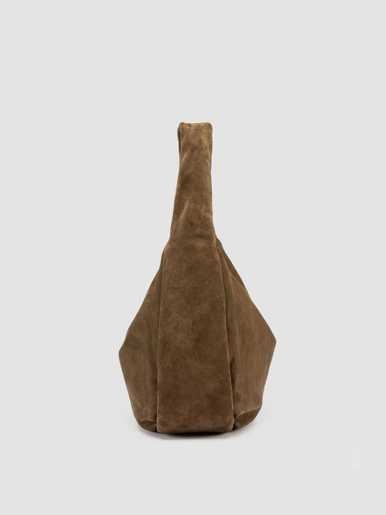 BOLINA 048 - Brown Suede Shoulder Bag