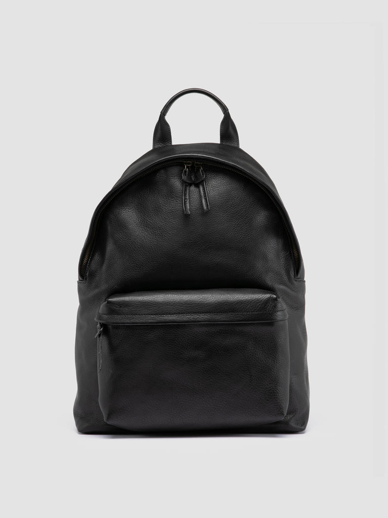 OC PACK 001 - Schwarzer Lederrucksack