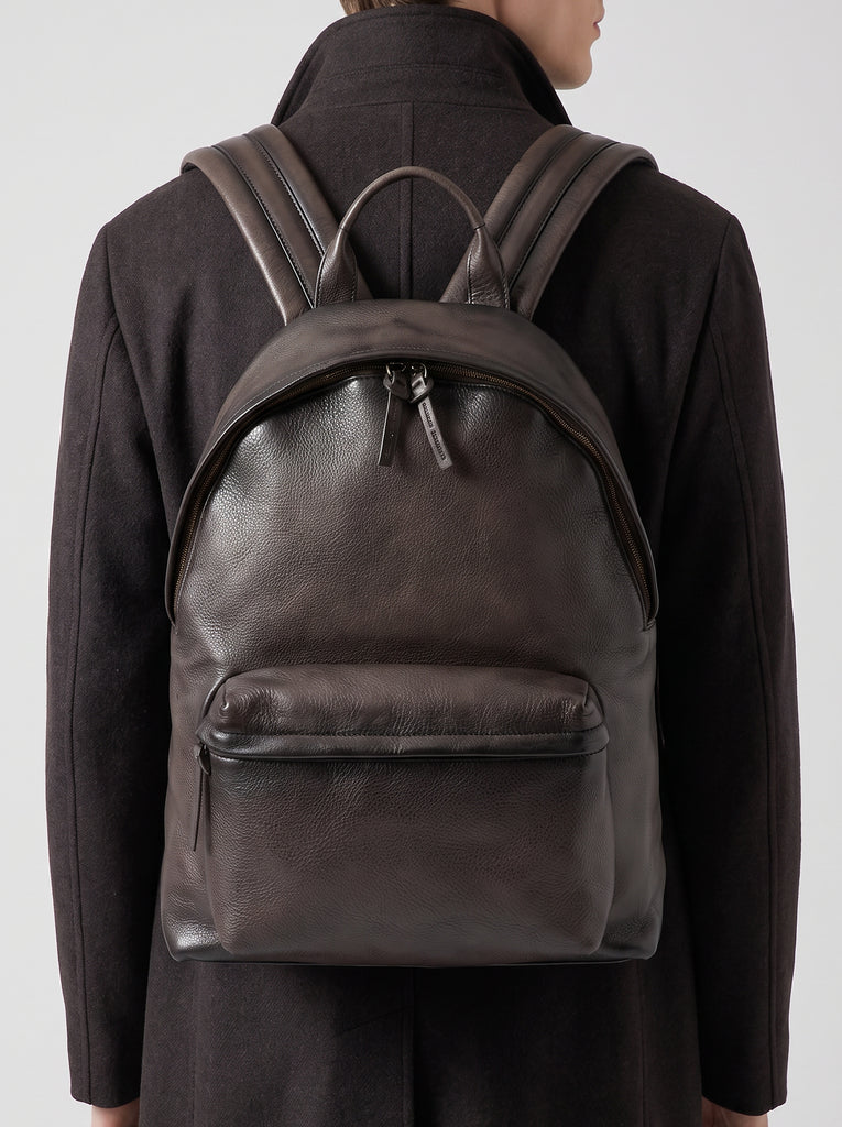 OC PACK 001 - Brown Leather Backpack