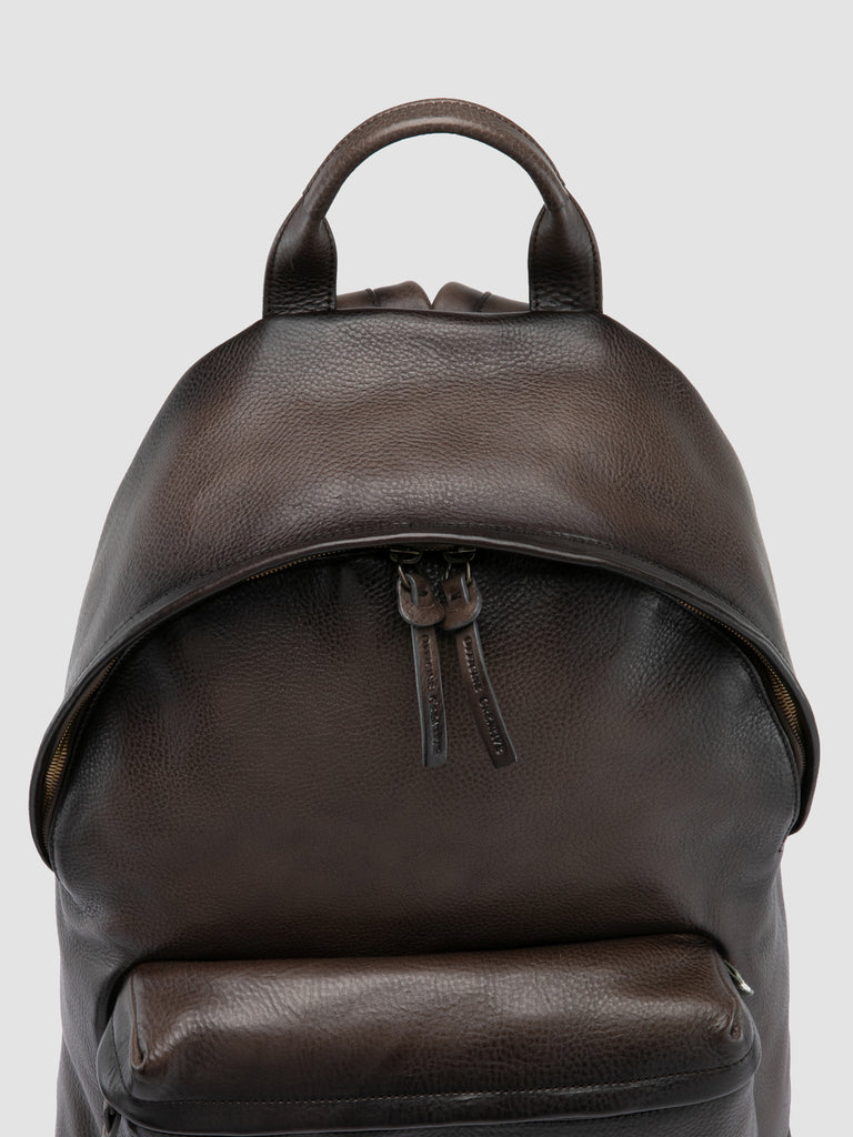 OC PACK 001 - Brown Leather Backpack-hover