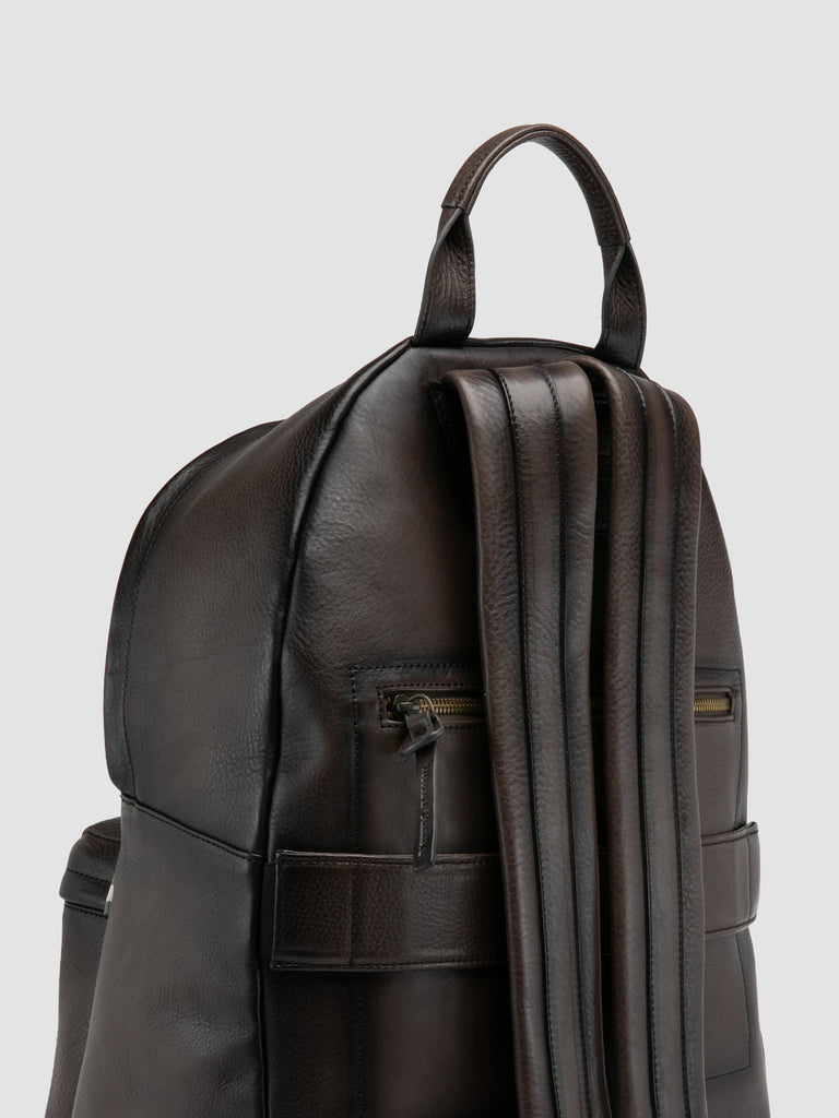 OC PACK 001 - Brown Leather Backpack
