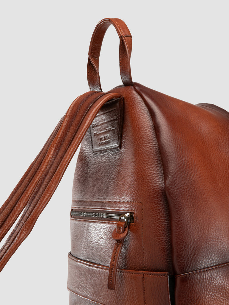 OC PACK 001 - Brown Leather Backpack