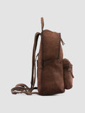 OC PACK 001 - Brown Suede Backpack - thumb image 3,side view