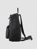 OC PACK 001 - Black Suede Backpack - thumb image 5,side view