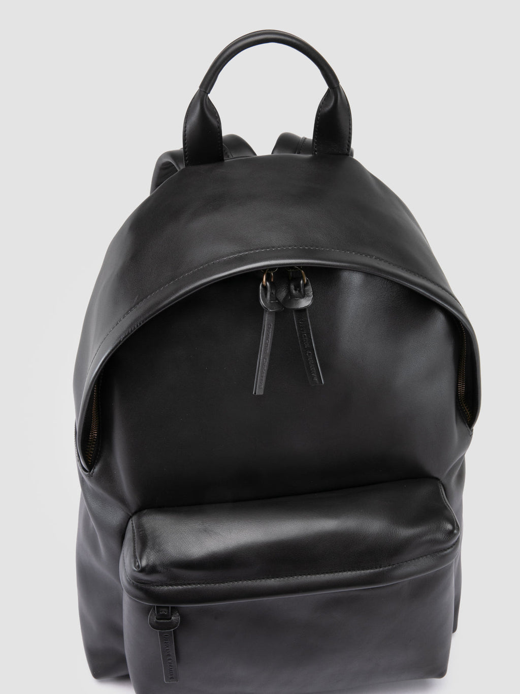 OC PACK 001 - Zaino in Pelle Nera - image 2,side view