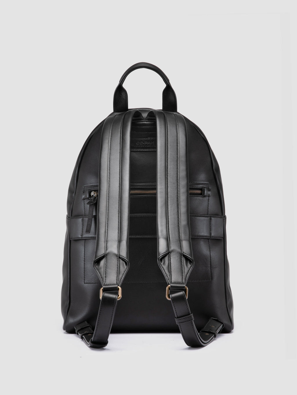 OC PACK 001 - Zaino in Pelle Nera - image 4,side view