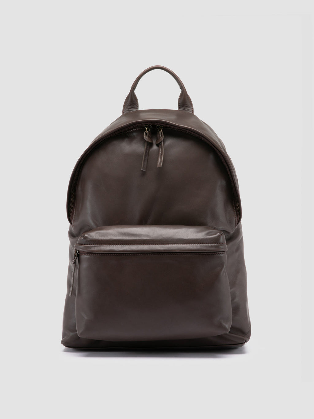 OC PACK 001 - Brown Leather Backpack - image 1,side view