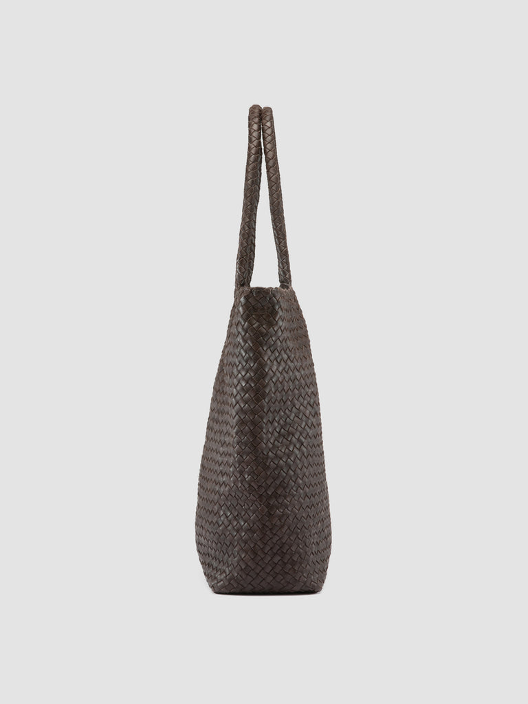 RAQUEL 002 - Brown Leather Shoulder Bag