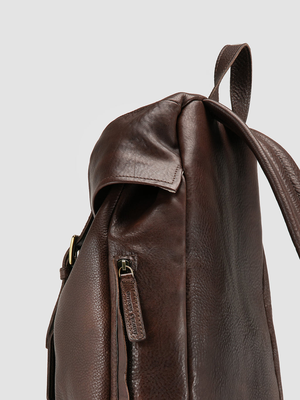 RARE 047 - Brauner Lederrucksack - image 6,side view
