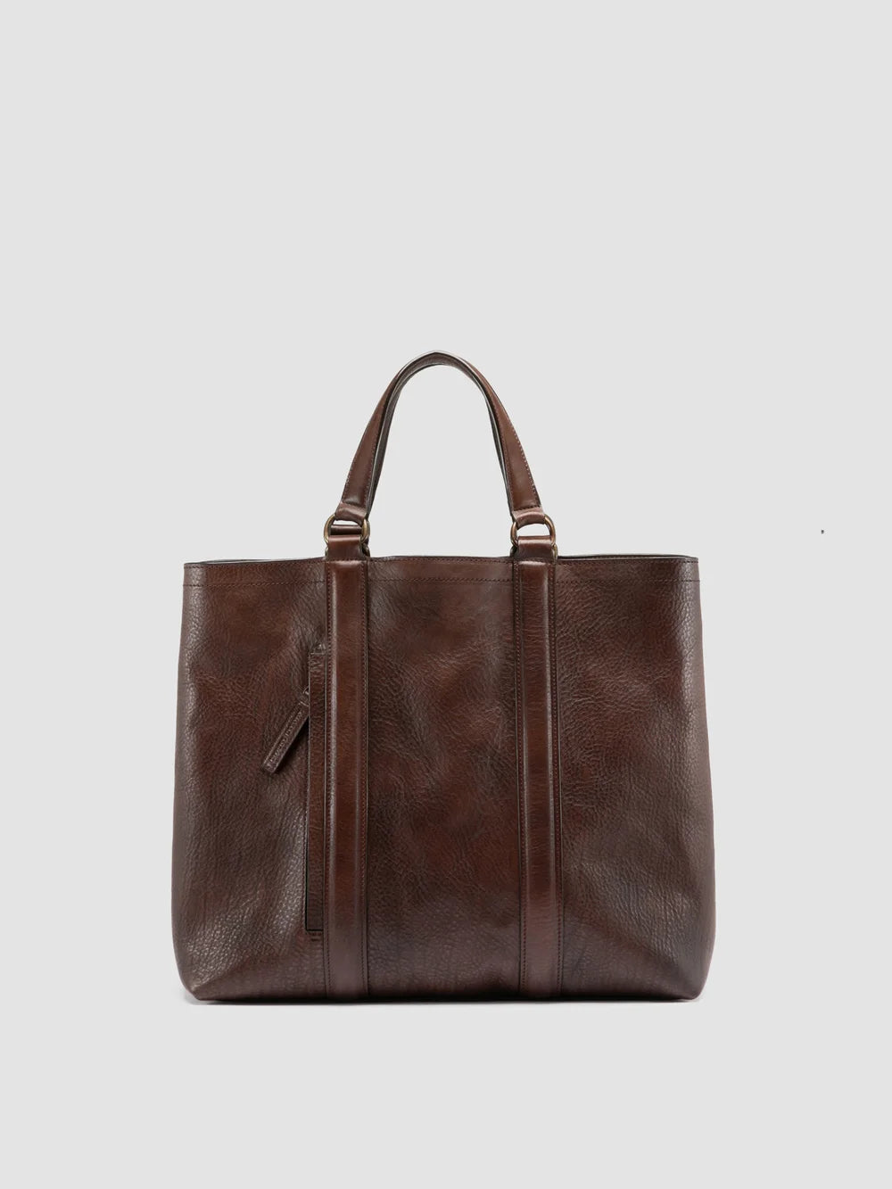 RARE 050 - Brown Leather Briefcase - image 1,side view