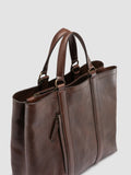 RARE 050 - Brown Leather Briefcase - thumb image 2,side view