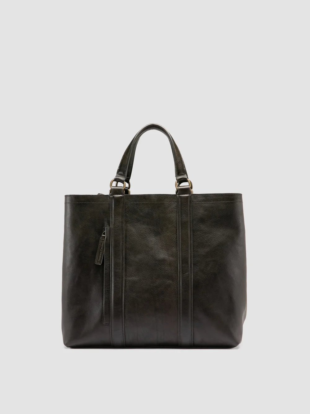 RARE 050 - Green Leather Briefcase - image 1,side view