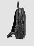RECRUIT 019 - Black Leather Backpack - image OCBRECR19IGNIS1000TU0 - 3
