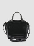 SADDLE 009 - Black Leather Hand Bag - thumb image 4,side view