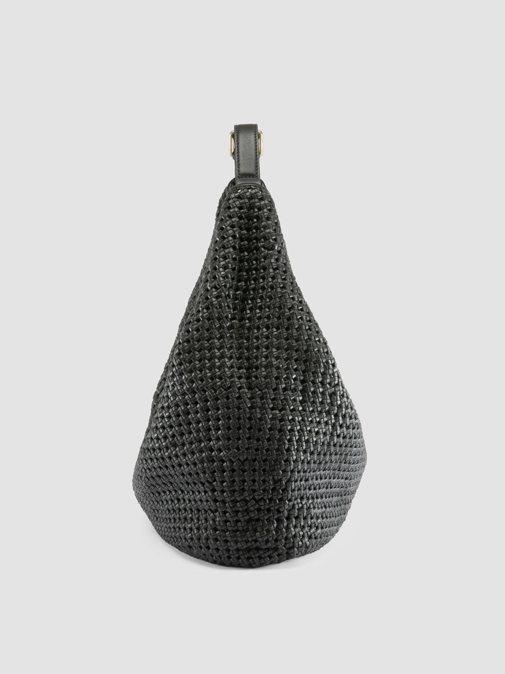 VICKY 002 - Black Leather Shoulder Bag - image 5