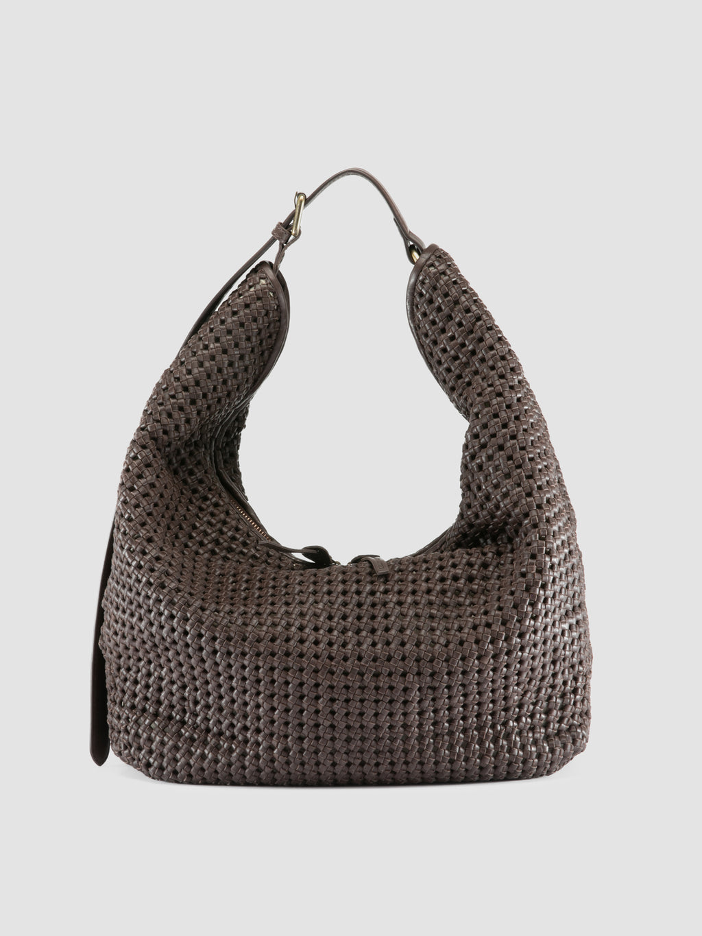 VICKY 002 - Brown Leather Shoulder Bag - image 1