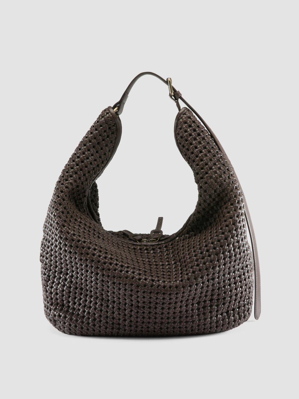 VICKY 002 - Brown Leather Shoulder Bag - image 4