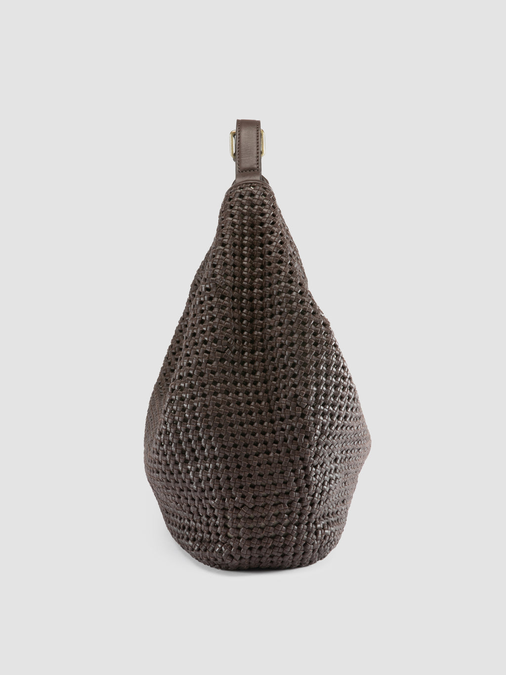 VICKY 002 - Brown Leather Shoulder Bag - image 5