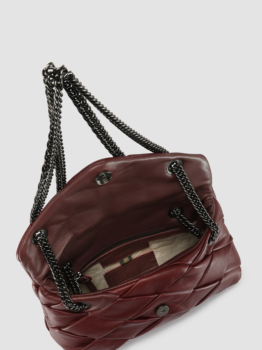 OC CLASS 060 Massive - Red Leather Shoulder Bag