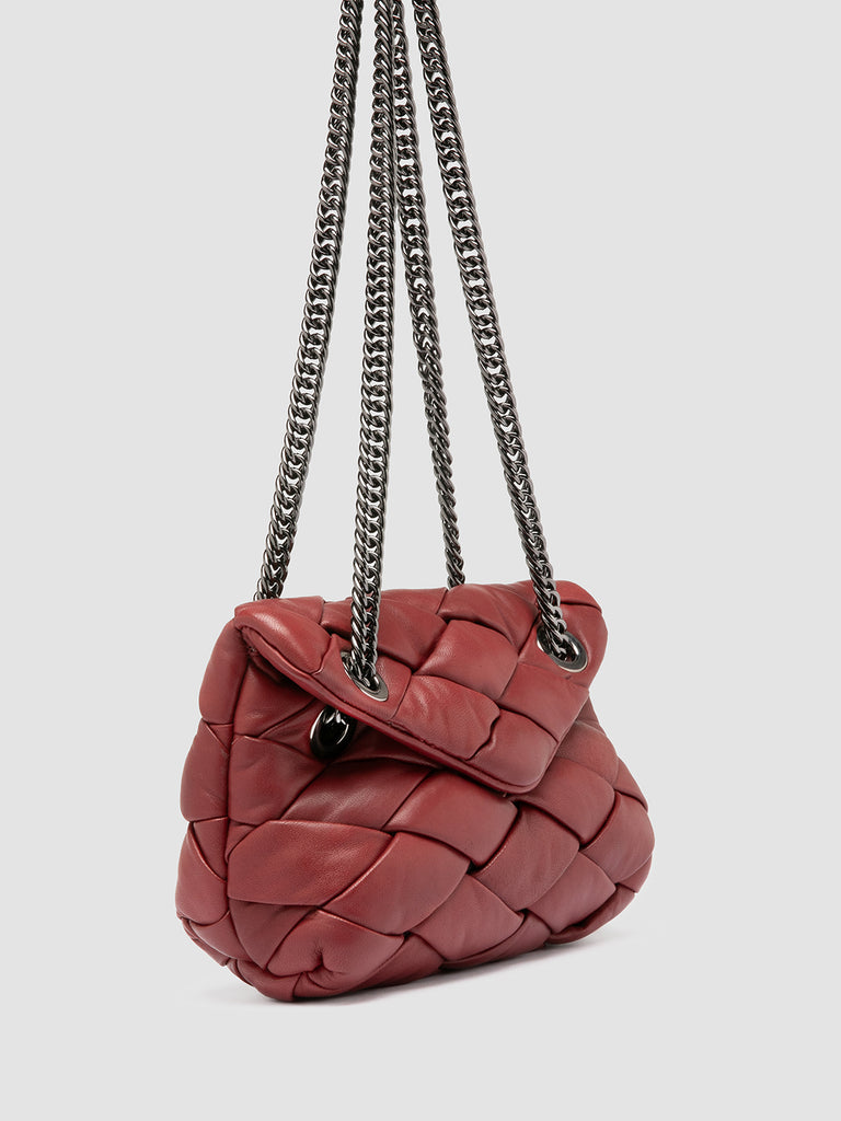 OC CLASS 061 Massive - Red Leather Shoulder Bag